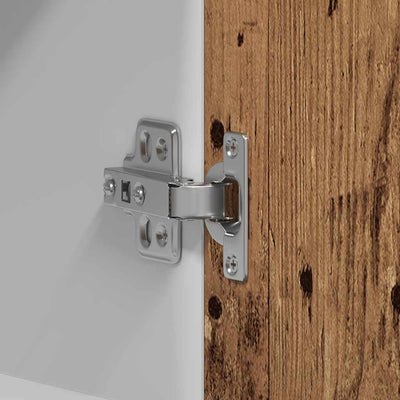 Vanha puu keittiön seinäkaappi Pompilas 60x31x60cm (suunniteltu puu)