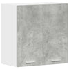 keittiön seinäkaappi betonin harmaa 60x31x60 cm tekninen puu