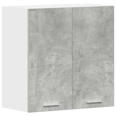 keittiön seinäkaappi betonin harmaa 60x31x60 cm tekninen puu
