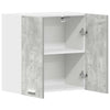 keittiön seinäkaappi betonin harmaa 60x31x60 cm tekninen puu