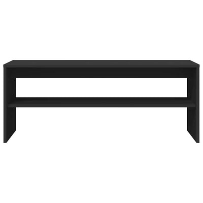 TV-taso musta 100x40x40 cm lastulevy