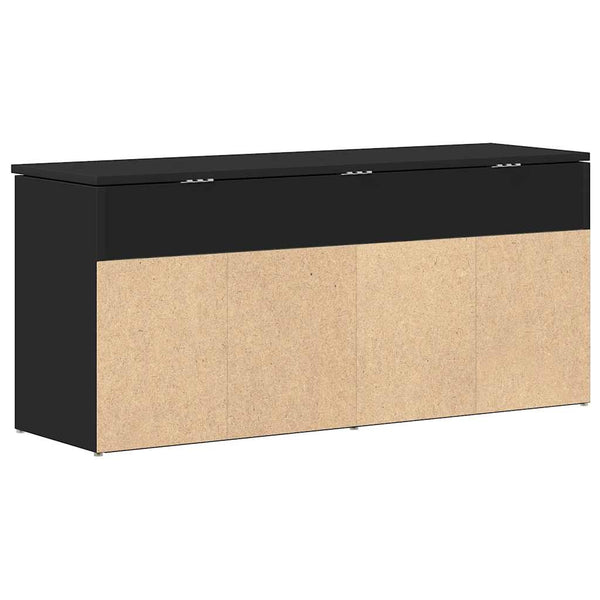 Kenkäpenkki musta 102x30,5x45 cm tekopuusta