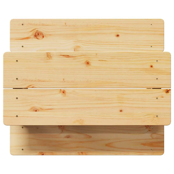 Lasten pöytä penkeillä IRUN 90x79,5x50 cm massiivipuu