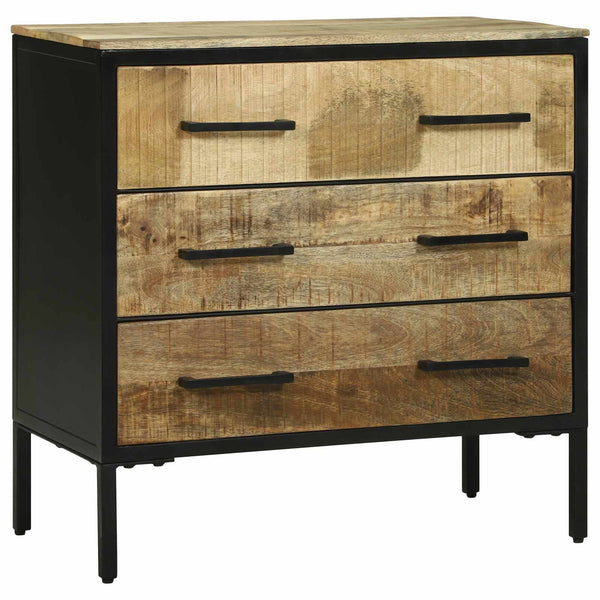 Sivupöydät 70 x 35 x 70 cm Ruskea Täysi karkea mangopuu