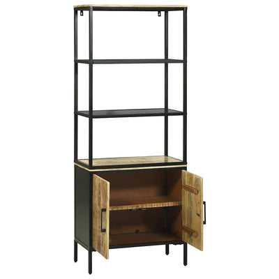 Korkea kaappi Ruskea 70 x 35 x 180 cm Täysi Mangopuu