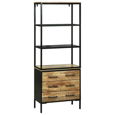 Korkea kaappi Ruskea 70 x 35 x 180 cm Täysi Mangopuu