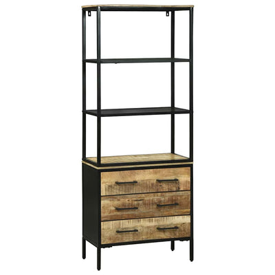 Korkea kaappi Ruskea 70 x 35 x 180 cm Täysi Mangopuu