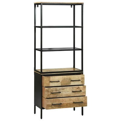 Korkea kaappi Ruskea 70 x 35 x 180 cm Täysi Mangopuu