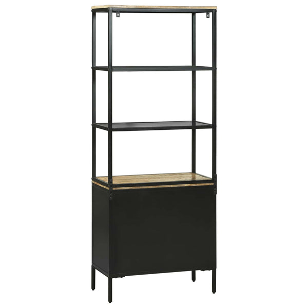 Korkea kaappi Ruskea 70 x 35 x 180 cm Kiinteä mango puu
