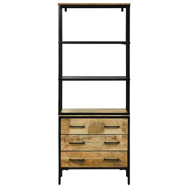 Korkea kaappi Ruskea 70 x 35 x 180 cm Kiinteä mango puu