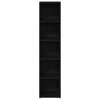 CD-hyllyt 2 kpl musta tammi 21x16x93,5 cm tekninen puu