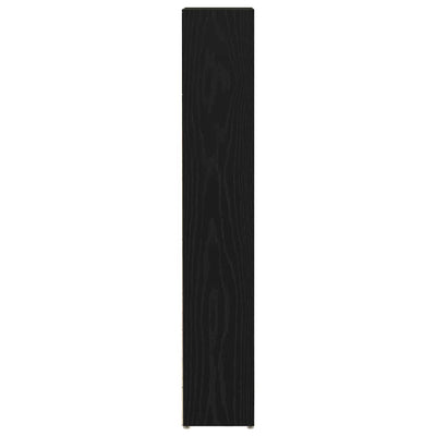CD-hyllyt 2 kpl musta tammi 21x16x93,5 cm tekninen puu
