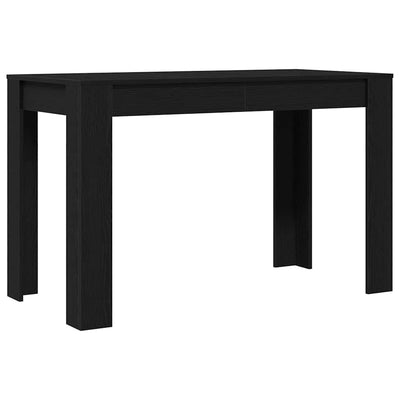 Ruokapöytä musta tammi 120x60x76 cm tekninen puu