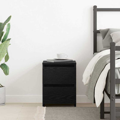 Musta tammi yöpöytäkaappi Akdas 30x30x40cm (puinen)