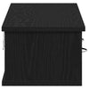 TV-seinäkaappi musta tammi 88x26x18,5 cm tekninen puu
