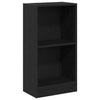 Kirjahylly musta tammi 40x24x76 cm tekninen puu