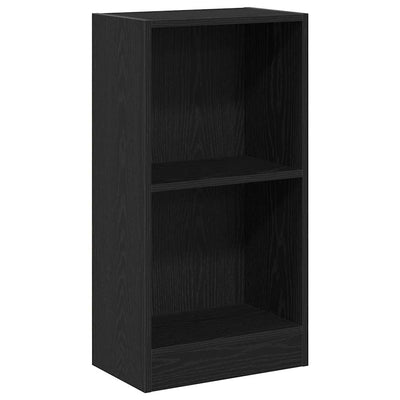Kirjahylly musta tammi 40x24x76 cm tekninen puu