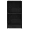 Kirjahylly musta tammi 40x24x76 cm tekninen puu