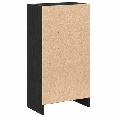 Kirjahylly musta tammi 40x24x76 cm tekninen puu