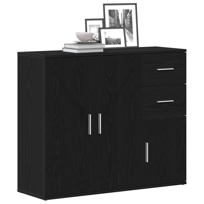 Senkki musta tammi 91x29,5x75 cm tekninen puu