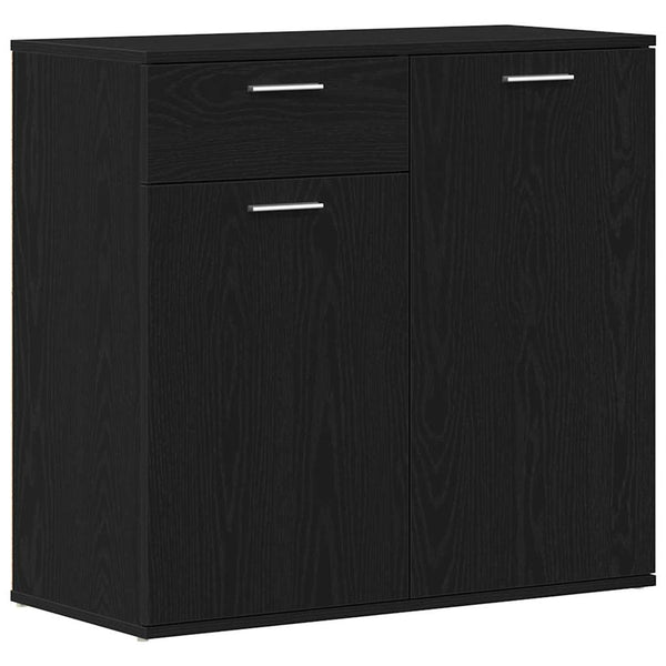 Senkki musta tammi 80x36x75 cm tekopuu