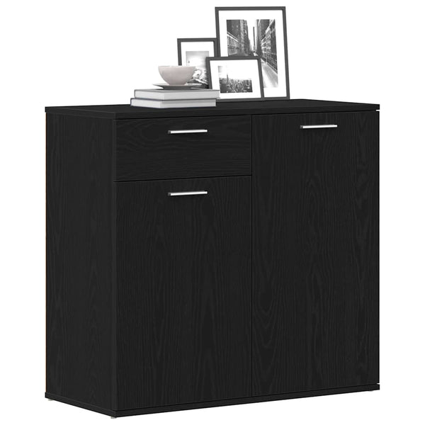Senkki musta tammi 80x36x75 cm tekopuu