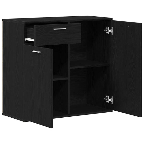 Senkki musta tammi 80x36x75 cm tekopuu