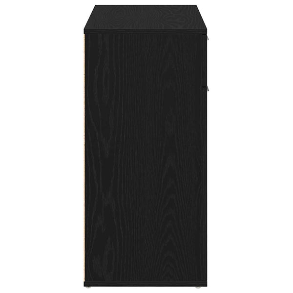 Senkki musta tammi 80x36x75 cm tekopuu