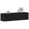 TV-taso musta tammi 120x30x30,5 cm tekninen puu