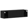 TV-taso musta tammi 120x30x30,5 cm tekninen puu