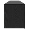 TV-taso LED-valoilla musta tammi 120x35x40 cm tekopuu