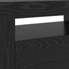 TV-taso LED-valoilla musta tammi 120x35x40 cm tekopuu