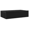 TV-taso LED-valoilla musta tammi 60x35x15,5 cm