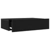 TV-taso LED-valoilla musta tammi 60x35x15,5 cm