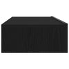 TV-taso LED-valoilla musta tammi 60x35x15,5 cm