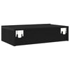 TV-tasot LED-valoilla 2 kpl musta tammi 60x35x15,5 cm