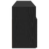 TV-taso LED-valoilla musta tammi 120x30x50 cm tekopuu