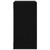 Seinähyllyt kuutio 2 kpl musta tammi 30x15x30 cm tekopuu