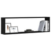 Wall Cube hyllyt 4 kpl musta tammi 100x15x30 cm tekninen puu