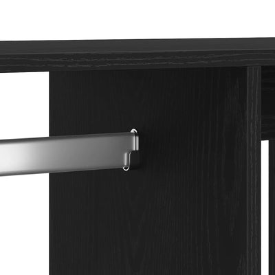 Musta tammi vaatekaappi Mouhammad 80x40x110cm (tekopuu)