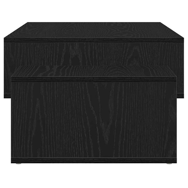 Sohvapöytä musta tammi 105x55x32 cm keinopuu