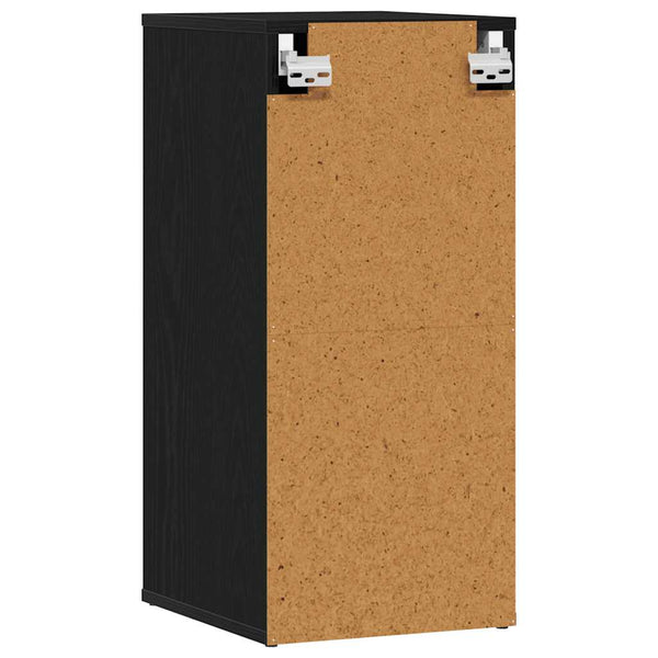 Kenkäkaapit 2 kpl musta tammi 32x35x70 cm lastulevy