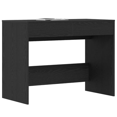 Työpöytä musta tammi 101x50x76,5 cm tekninen puu