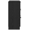 Sivupöytä laatikon kanssa Musta 60 x 30 x 70 cm Tekninen puu