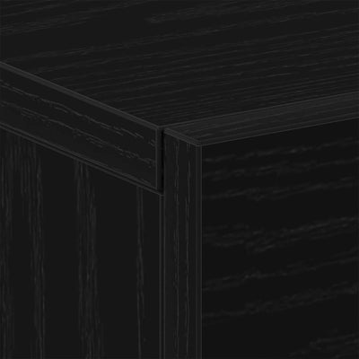 Musta seinälle kiinnitettävä yöpöytäkaappi Td (2 pcs)