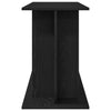 Akvaarioteline musta tammi 120x40x60 cm tekopuu