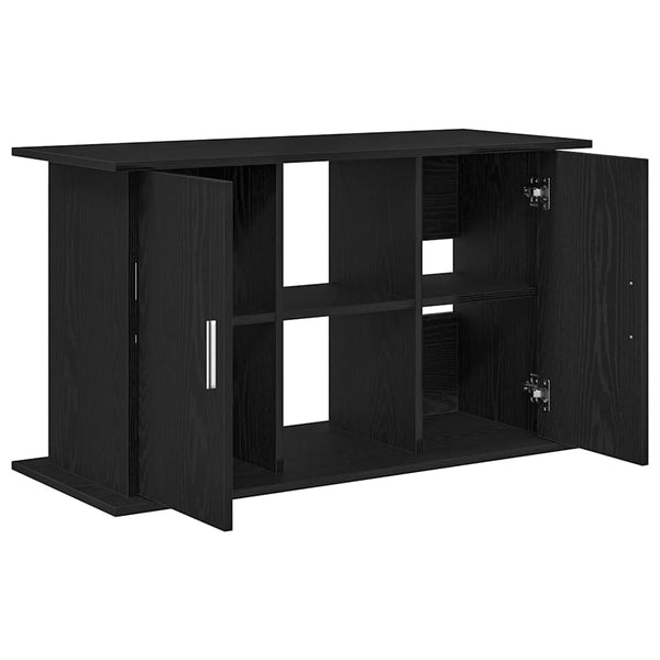Akvaarioteline musta tammi 101x41x58 cm tekopuu