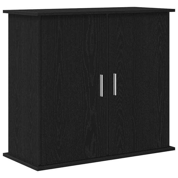 Akvaarioteline musta tammi 81x36x73 cm tekopuu