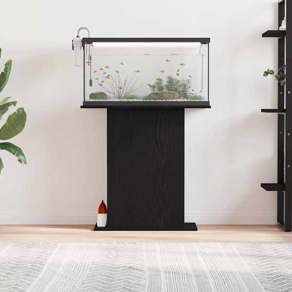 Akvaarioteline musta tammi 75x36x72,5 cm tekopuu