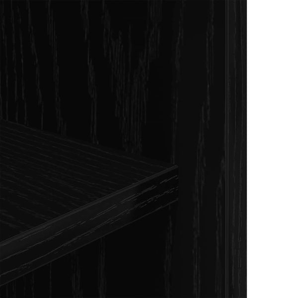 Akvaarioteline musta tammi 75x36x72,5 cm tekopuu